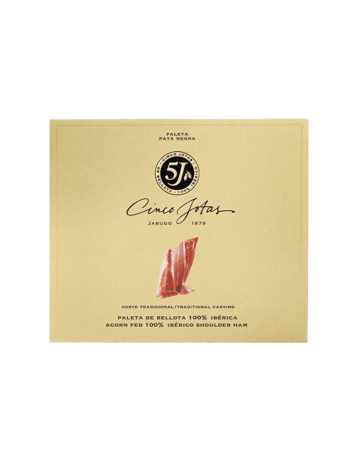 Sliced Cinco Jotas Acorn-fed 100% Ibérico Shoulder Ham, 40 g 